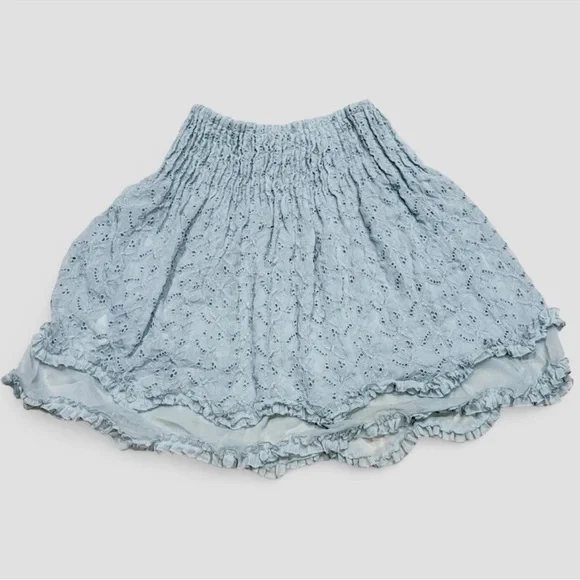 New! Free People Sanderson Midi Skirt in color Sky Gray size medium - Picture 5 of 7